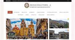 Desktop Screenshot of mexicomatters.net
